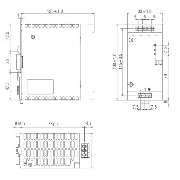 Блок живлення IMO BPS-1 60 Вт 12V DC 5A