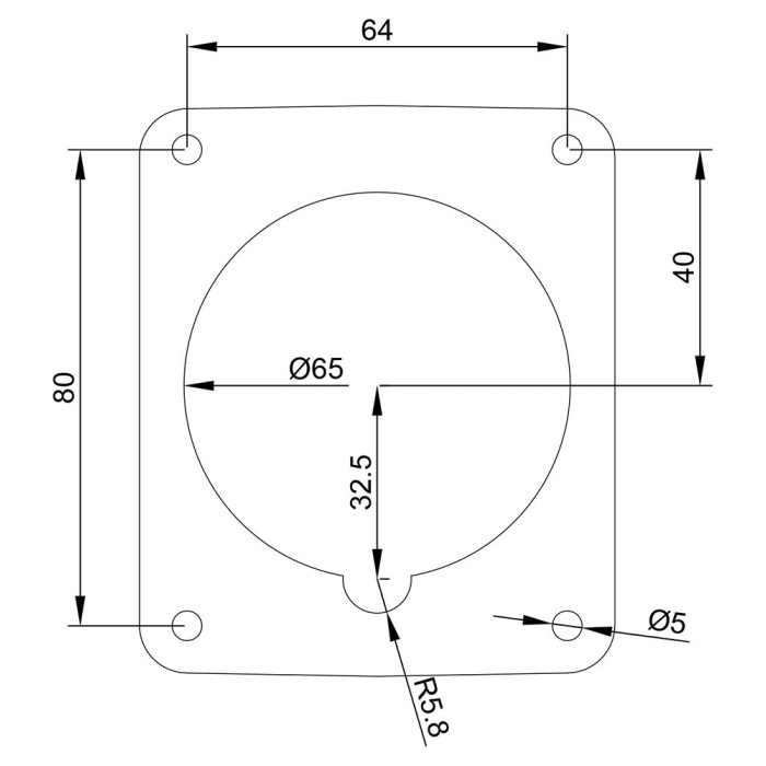 Розетка похила IDE MUNDIAL 3P+N+E 16A 200/346–240/415V IP66-67