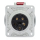 Розетка похила IDE MUNDIAL 3P+N+E 16A 200/346–240/415V IP66-67