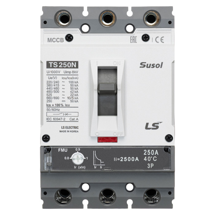 Автоматичний вимикач LS ELECTRIC TS250N 3P 250A 50kA