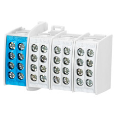 Клемна колодка Woehner 25mm кв., 4 входи - 4 виходи