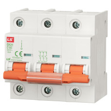 Модульний автоматичний вимикач LS ELECTRIC BKN 3P D80A 10kA