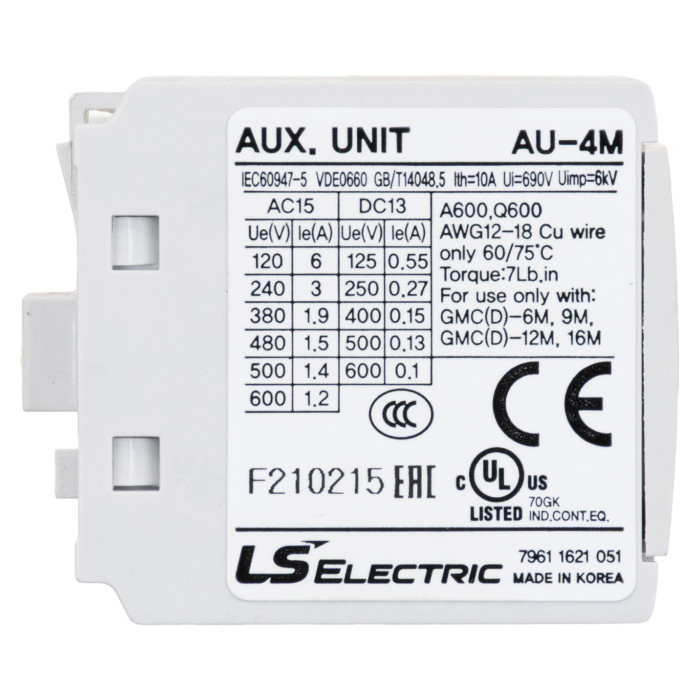 Додатковий контакт LS ELECTRIC AU-4M 13