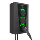 Зарядна станція 3-портова Smart Wall 7,4+7,4+7,4 кВт з розеткою Type 2 + розеткою Type 2 + Тype 1 з кабелем 5м SW322-S-S-C1 Octa Energy