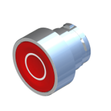 Кнопка прихована без фіксації, червона, металевий корпус COMEPI