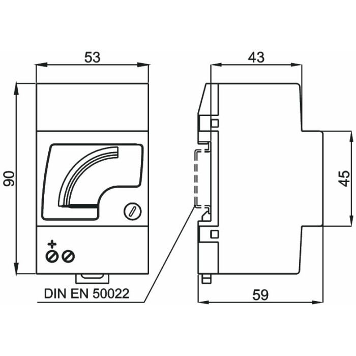 Частотомір FRER F52FP 90˚ 55-65Hz 220/240V