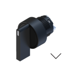 Селектор з довгим важелем – чорний – IP65, 3 фіксовані положення COMEPI