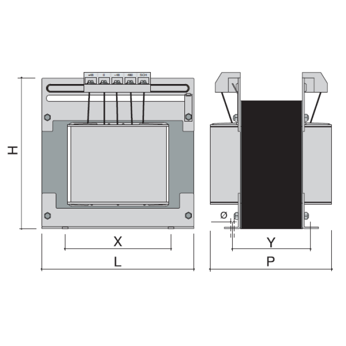 Трансформатор напруги Italweber Elettra OCM 1ф 0.63 кВА