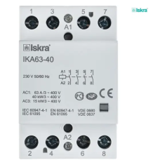 Модульний контактор ISKRA IKA 63A 24V AC/DC 3NC+1NO