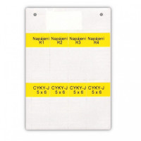 Маркування на провід KCCM-Y Klemsan 67.5×25 (10-50mm²)