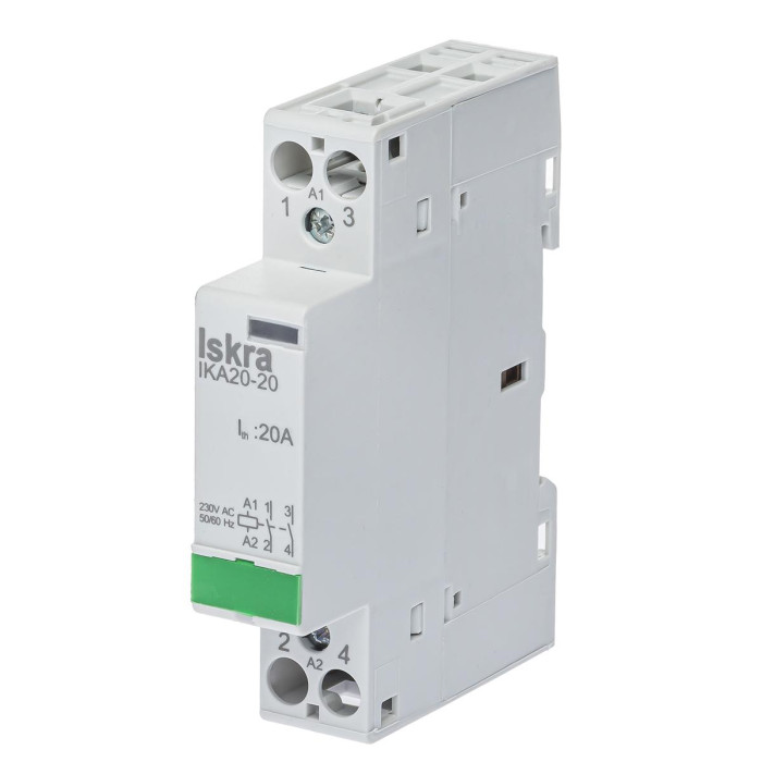 Модульний контактор ISKRA IKA 32A 230V AC 2NC