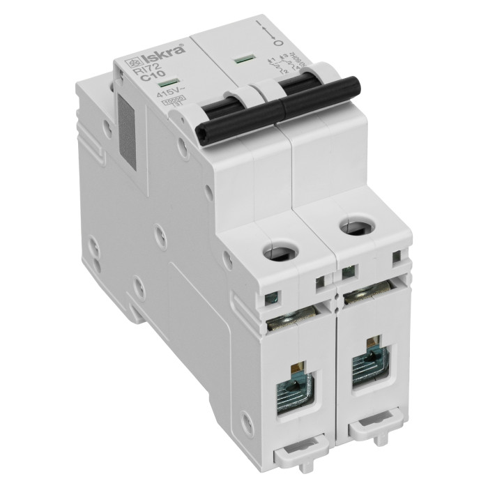 Модульний автоматичний вимикач ISKRA RI72 2P C10A 10kA