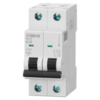 Модульний автоматичний вимикач ISKRA RI72 2P C10A 10kA