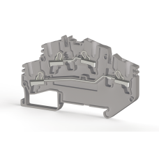 Клема Klemsan PYK 2,5-M2F дворівнева 2.5 мм сіра