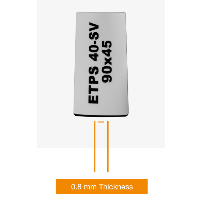 Самоклеюче ПВХ маркування ETPS 40-SV Klemsan 35X18 сірий