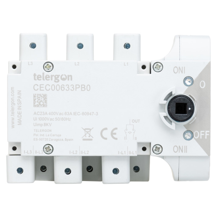 Перемикач TELERGON CEC 3P 63A