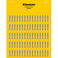 Маркування KCPM-Y Klemsan 4X30 для тримачів KCKKS/KKS