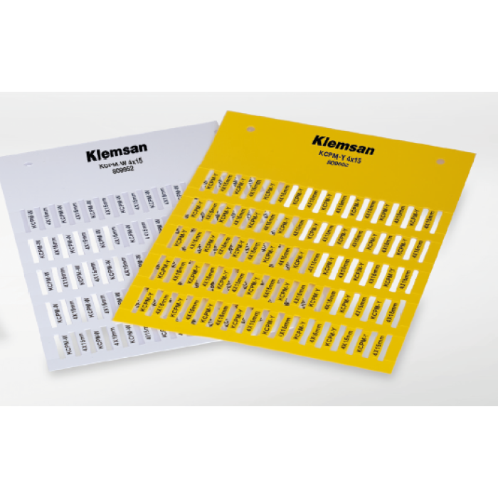 Маркування KCPM-Y Klemsan 4X30 для тримачів KCKKS/KKS