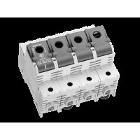 Вимикач-роз'єднувач Woehner з запобіжниками D0 серії SECUR, 63A, 3P+N, DIN