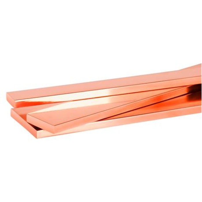 Шина мідна плоска Vector VS (UA) 10х60х3000 мм, 1305 A (16.07 кг)