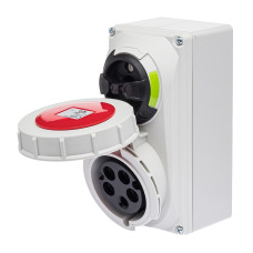 Розетка настінна з механічним блокуванням IDE MUNDIAL 3P+N+E 32A 200/346–240/415V IP67