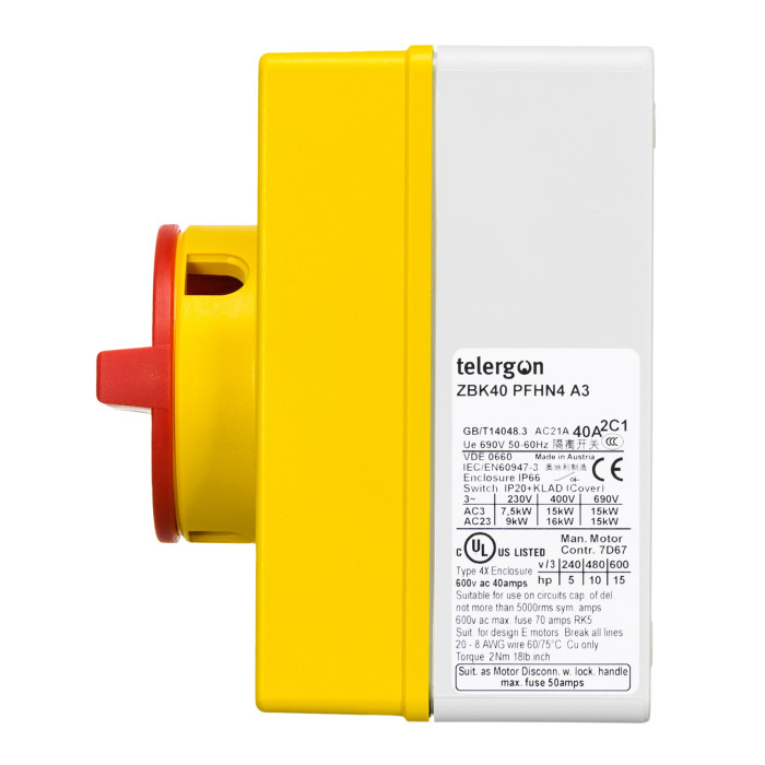 Модульний вимикач навантаження TELERGON ZBK 3P 40A