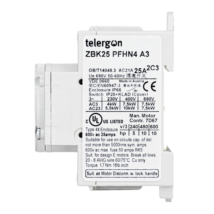 Модульний вимикач навантаження TELERGON ZBK 3P 25A