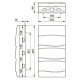 Корпус розподільчий IDE Combi, 3×12 модуля 497×264x99, IP40, з шинами N і PE