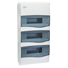 Корпус розподільчий IDE Combi, 3×12 модуля 497×264x99, IP40, з шинами N і PE