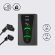 Зарядна станція 2-портова Smart Wall 7,4+7,4 кВт з кабелем Тype 1 (1Ф) + з кабелем Тype 2 (1Ф) 5м SW214-C1-C2 Octa Energy