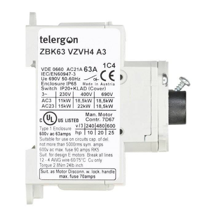 Модульний вимикач навантаження TELERGON ZBK 3P 63A
