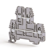 Клема Klemsan PIK 2,5 RD дворівнева 2.5 мм сіра