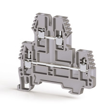 Клема Klemsan PIK 2,5 RD дворівнева 2.5 мм сіра