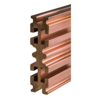 Шина мідна профільна AL-CU System 30х120х2030 мм для систем розподілу до 3200А (38.3 кг)