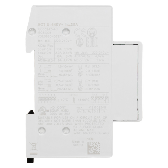 Модульний контактор Benedict R20 20A 230