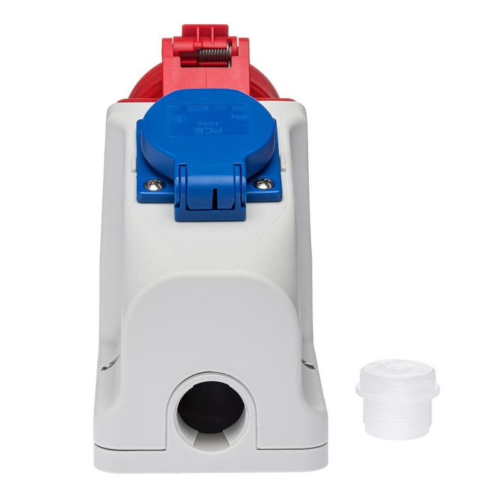 Розетка комбінована IDE SCHUKO 2P+E/3P+N+E 16A 200/346–240/415V IP44