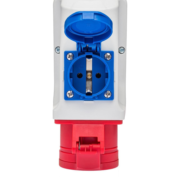 Розетка комбінована IDE SCHUKO 2P+E/3P+N+E 16A 200/346–240/415V IP44