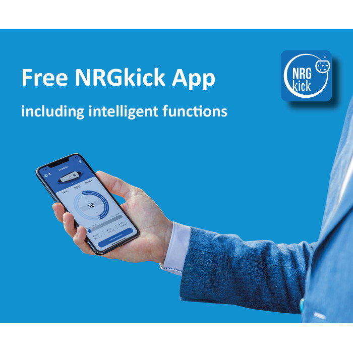 Зарядна станція NRGKick Dinitech  22кВт з роз'ємом Тype 2 32А 230/400В з кабелем 5 м