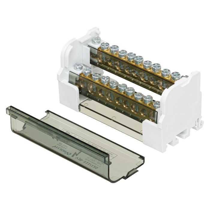 Розподільчий блок Vector VS VJB-211/125 на DIN-рейку, 125A, 11 виходів