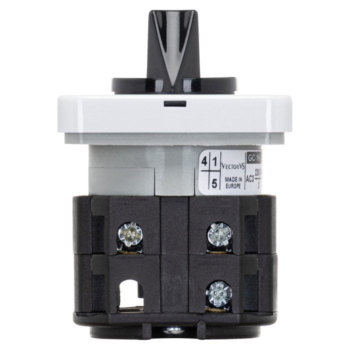 Кулачковий перемикач Vector VS GC 16A 1P схема 90 (0-1)