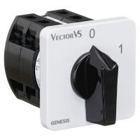 Кулачковий перемикач Vector VS GC 40A 3P схема 10 (0-1)