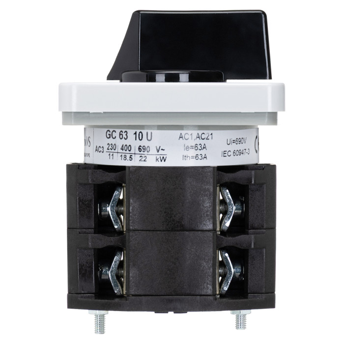 Кулачковий перемикач Vector VS GC 63A 3P схема 10 (0-1)