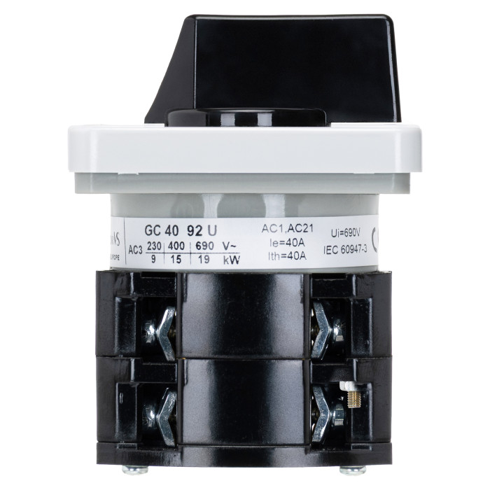 Кулачковий перемикач Vector VS GC 40A 4P схема 92 (0-1)