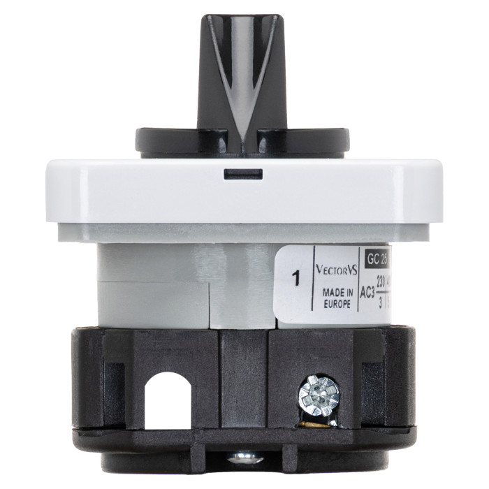 Кулачковий перемикач Vector VS GC 16A схема 66 (Лін. напр./Фаз. напр.)