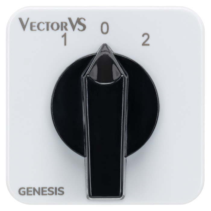 Кулачковий перемикач Vector VS GC 16A 3P схема 203 (1-0-2 з поверненням в 0)