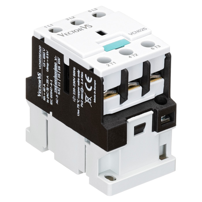 Контактор Vector VS VCN 25A 230V AC