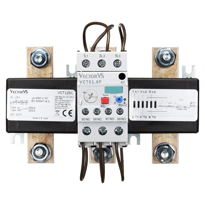 Теплове реле Vector VS VCT 100...160A для VCN 90...400