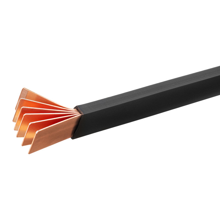 Гнучка мідна шина в ізоляції Vector VS WAVE PLUS 9x50x1, 1284A, L2000mm