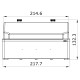 Настінний корпус для сил. розеток IDE PRYMA 1×9 MOD 284×222х122mm IP67 з шинами N+PE
