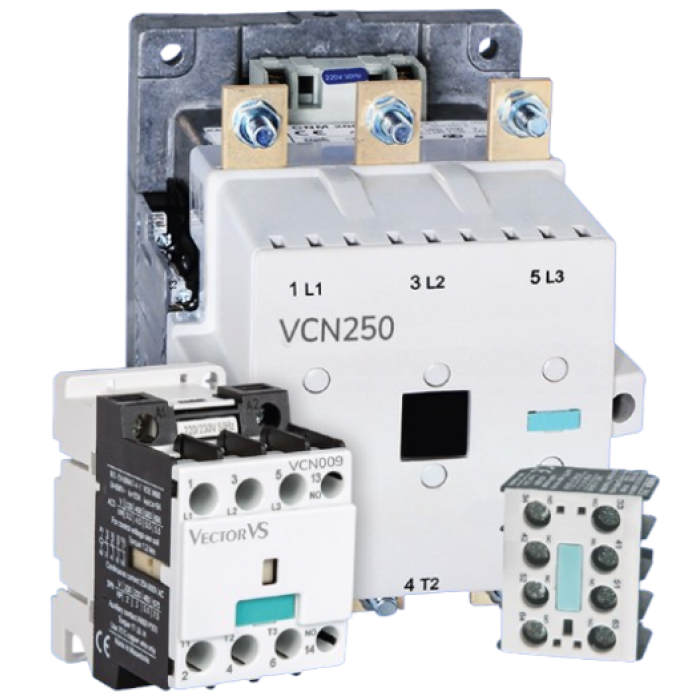Контактор VCN 250A 400V AC 2NO+2NC